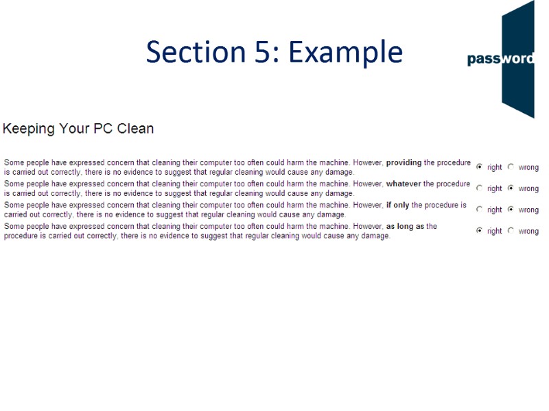 Section 5: Example